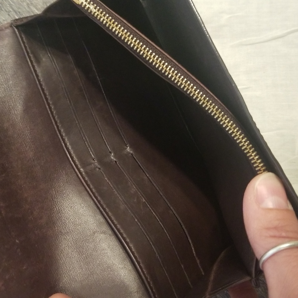 Louis Vuitton Vernis Monogram Long Snap Leather Merlot Burgundy Embossed Wallet - Picture 15 of 17
